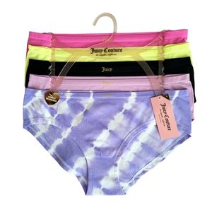 NWT Juicy Couture 5 Set Seamless Tie Dye Underwear